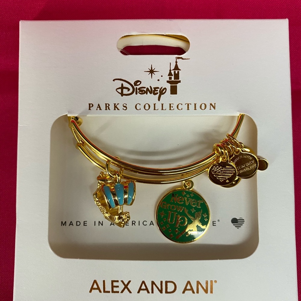 Alex and Ani Disney Peter Pan bracelet set